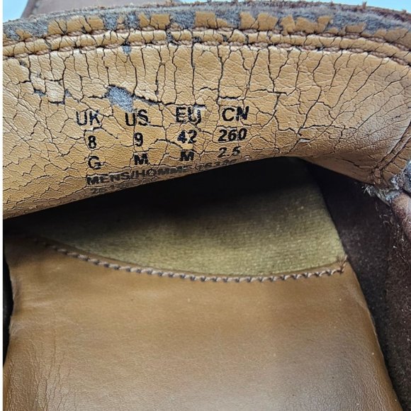 Clarks Collection Driving Mocs Penny Loafers Mens 9 Casual Shoes Brown Slip On - Picture 7 of 12